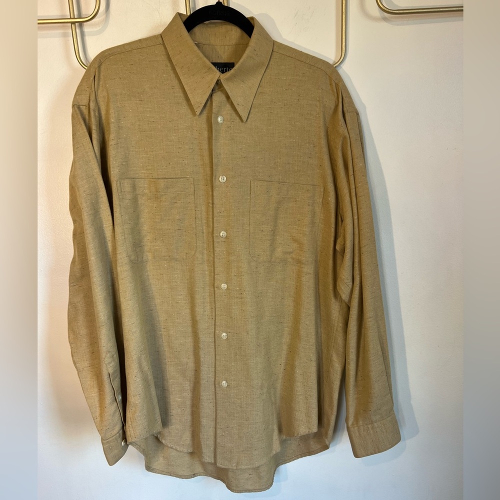 Roberto Classico M/L Beige Speckled Button Down